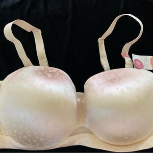 Lane Bryant Cacique 46DDD Comfort Bliss Multiway Strapless Leopard Bra